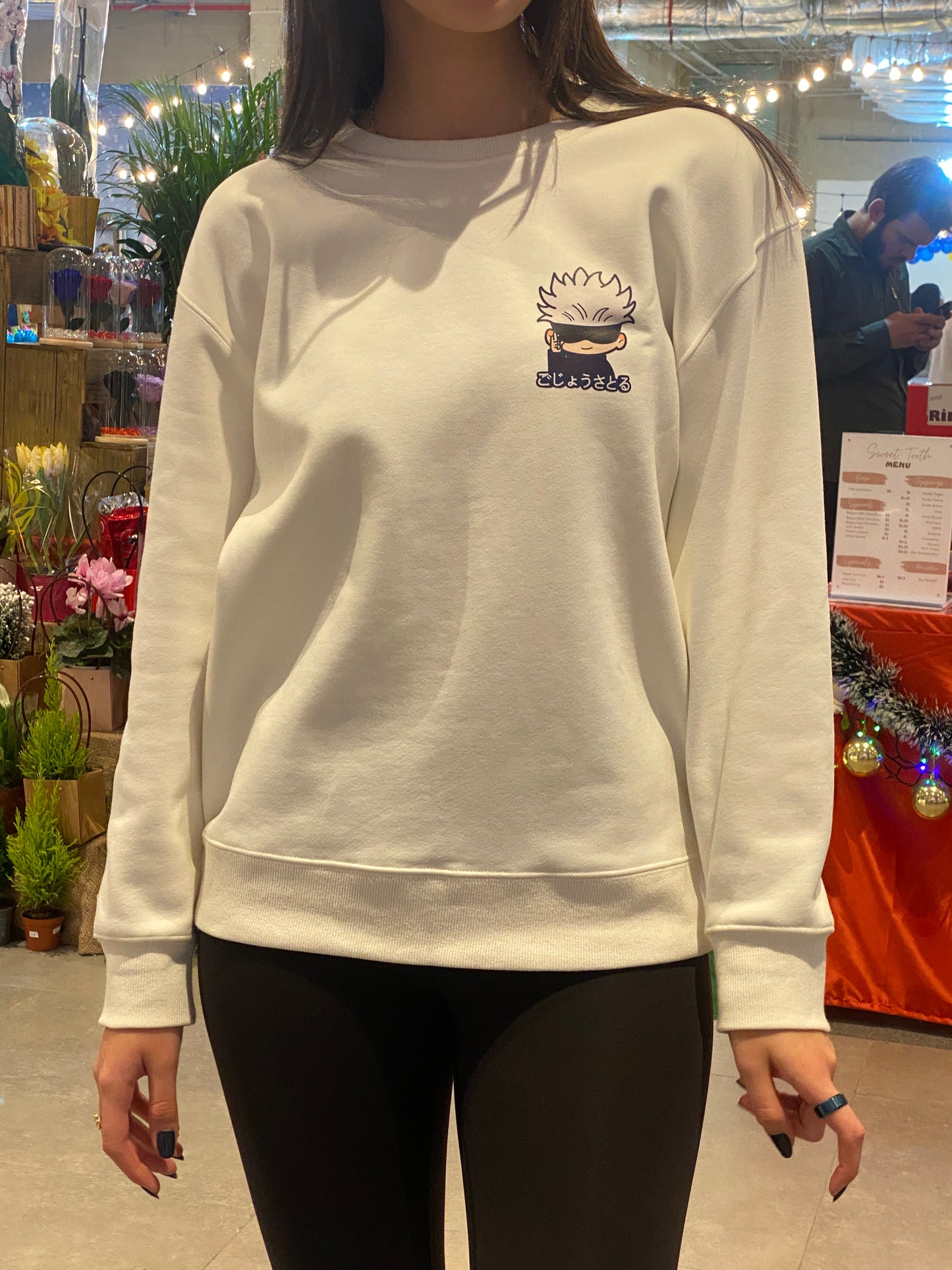Jujutsu Kaisen: White Unisex Gojo Sweatshirt