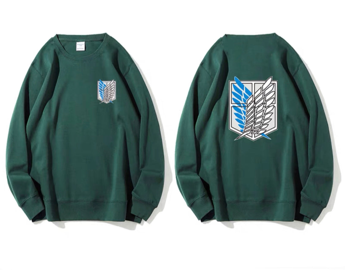 Attack on Titan: Olive Green Unisex Sweatshirt