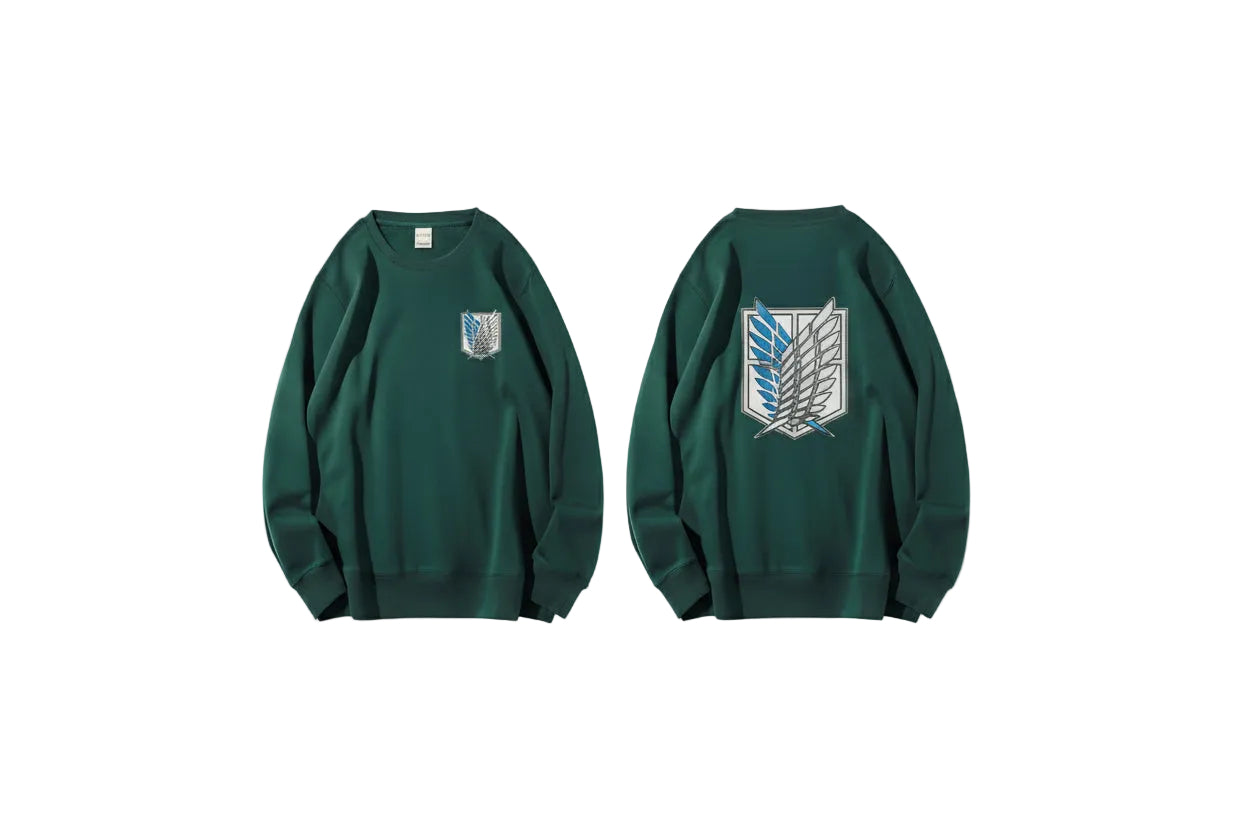 Attack on Titan: Olive Green Unisex Sweatshirt