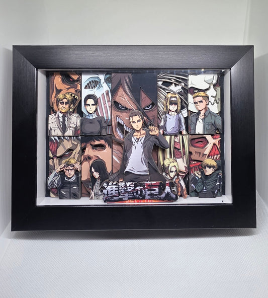 Attack on Titan: 3D Framed Poster