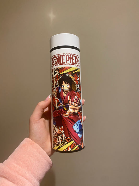 One Piece: Luffy Water Bottle (White)