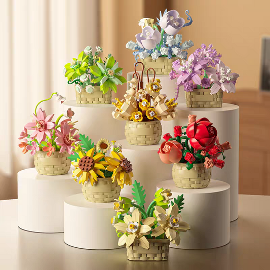 Florist: Buildable Mystery Flower Bouquet