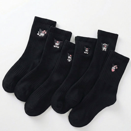 Sanrio: Kuromi Black Long Socks