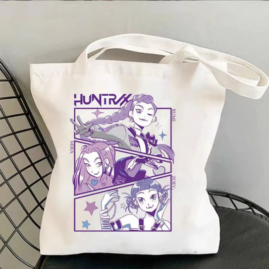 KPop Demon Hunters: White Tote Bag