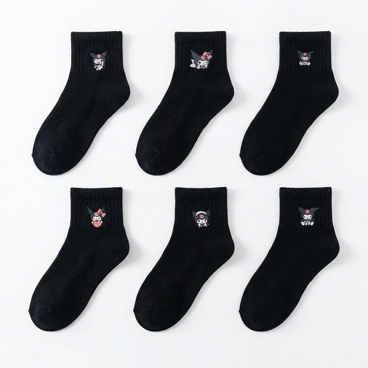 Sanrio: Kuromi Black Short Socks